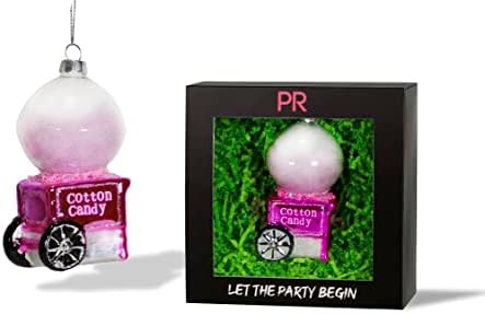 Party Rock | Cotton Candy Machine Glass Ornament | Food Collection
