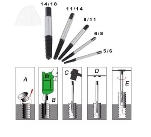 Kit Saca Parafuso Quebrado + Jogo Com Vira Macho + Brocas