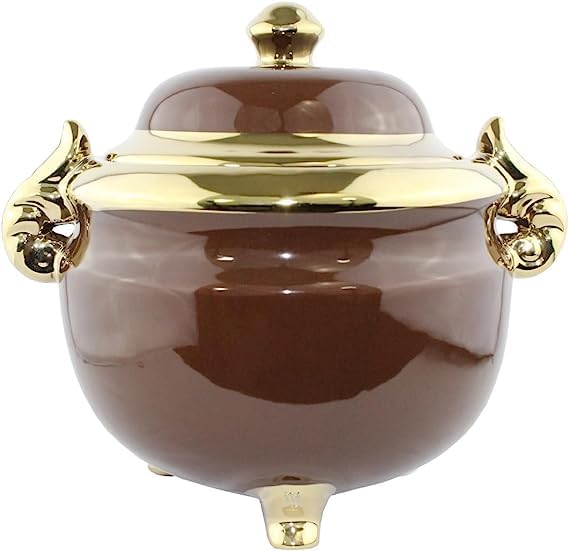 Sopera Brown de porcelana de Oya 3 litros de capacidad/Brown porcelain tureen for Oya 3 litters capacity