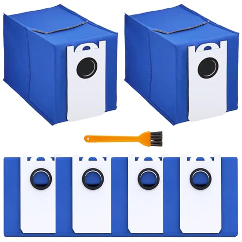 Image of 6-Pack UltraVision /UltraVision Pet Replacement Dust Bags for bObsweep RC400 & UltraVision /UltraVision Pet Robot Vacuum- 6L High-Capacity Self-Emptying Robot Vacuum Bags