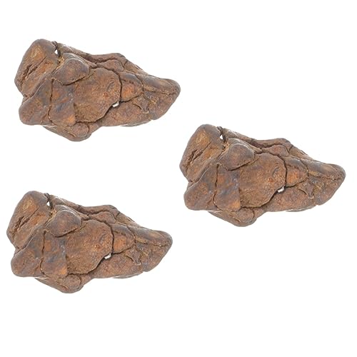 TOPPERFUN 3pcs Meteorite Sample Decor Meteorite Space Rock Educational Toys Teaching Meteorite Classroom Teaching Specimen Meteorite Science Sample Meteorite Specimen for Decor