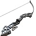 SHARROW Archery Take Down Bows Set Aluminum Alloy Bow Riser 30lbs 40lbs 50lbs Longbow with 6pcs Fiberglass Arrows and Bow Sight Hunting Bow Kits Right Hand (Bow, 30lbs)