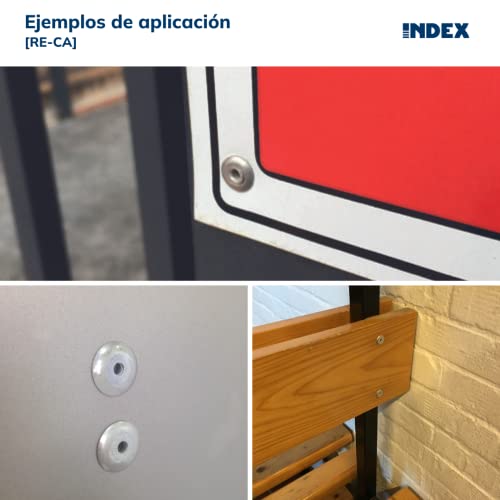 Index reca4010 - Rivet Aluminium Head Wide Aluminium/Zinc Dichromate Plated Steel 4.0 x 10 - Image 2