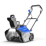 Wild Badger Power 40V ProLine 20' Cordless Snow Blower,26 FT Throw,8-Driveway,Brushless Single-Stage,4.0Ah Battery & Fast Charger,LED Lights,Lightweight for Driveways & Sidewalks