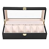 Das Innenteil ist aus weichem Flusenmaterial und mit Schlitzen zur besseren Positionierung Ihrer Uhren