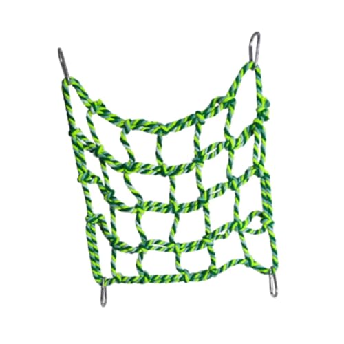IEUDNS Rede de algodão com rede de escalada com quatro ganchos Hamster Hammock para hamster de pássa