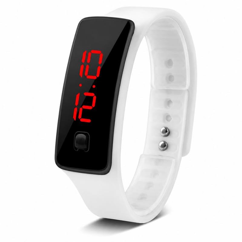 Drumstone 𝟏𝟓 𝐘𝐞𝐚𝐫 𝐋𝐨𝐧𝐠 𝐋𝐢𝐟𝐞 𝐖𝐚𝐫𝐫𝐚𝐧𝐭𝐲 Touch Screen LED Smart Fitness Band Silicone Wrist Watch, Electronic Sports Watch for Kids, Men, Women, Everyday Outdoor Use-picture-19
