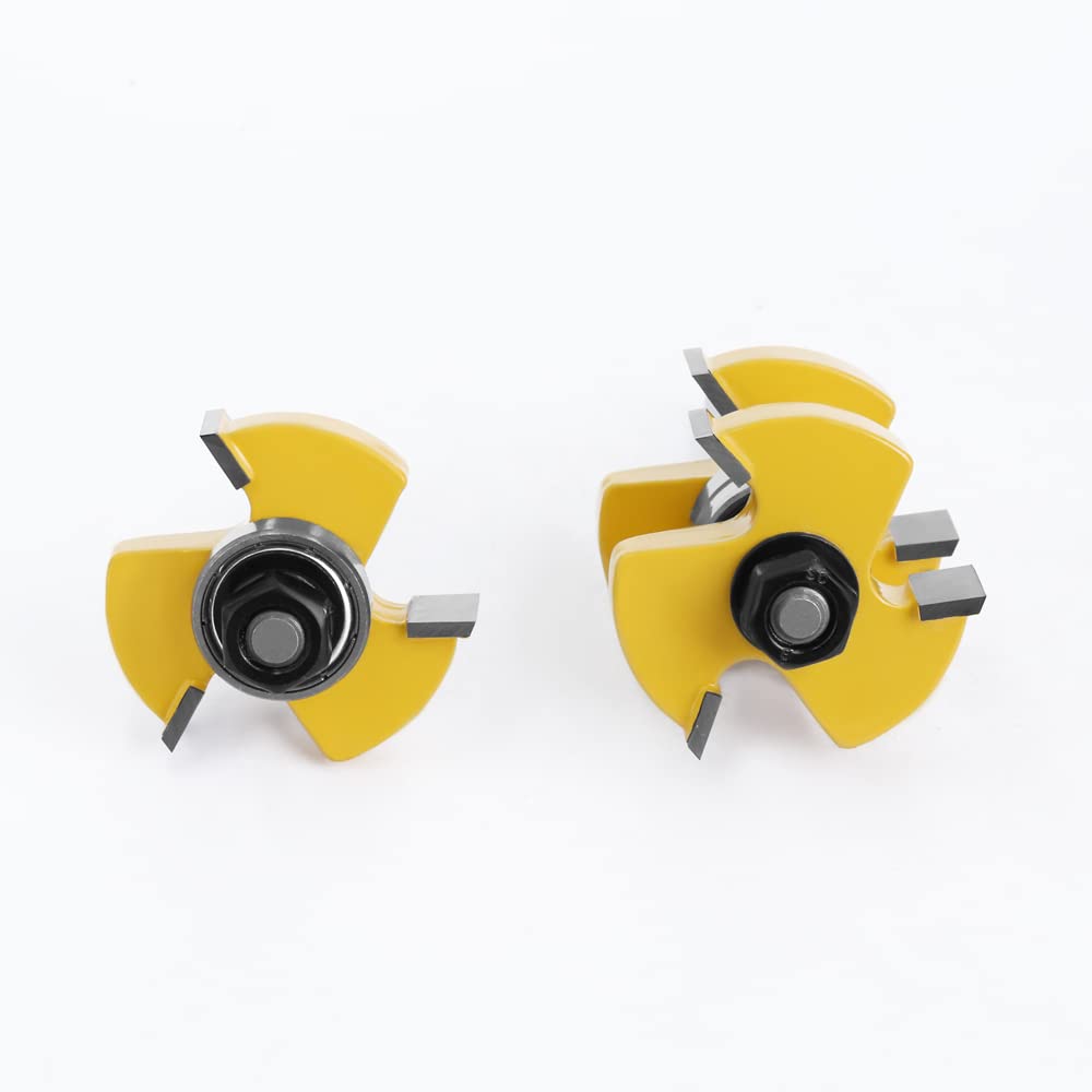 2er-Set 8-mm-Schaft Nut- Und Federfräser-Set Stock 1-1/2 Zapfenfräser