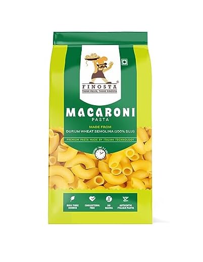 Macaroni Pasta Made of Durum Wheat Semolina, Easy to Cook | Tasty and Healthy | No Maida | Source of Fibre | Cholesterol Free | Vegetarian, 500gm