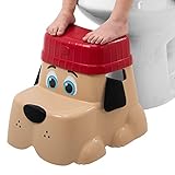 Squatty Potty Kids Step Stool with Locking Riser for Additional Height - Pup Dog Style