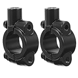 Milisten 2pcs Motorcycle Rearview Mirror Mount Holder Motorbike Mirror Clips for Easy Installation Electric Cars and Motorcycles Wide Field of View