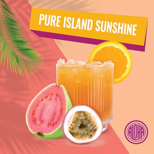 POG Syrup – Classic Hawaiian Passion Fruit (Lilikoi), Orange & Guava Drink Mix | Tropical Beverage Concentrate | 4:1 Mix Ratio | Smoothies, Cocktails & Desserts | 32 oz