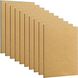 DEAYOU 10 Pack 11' x 14' MDF Wood Boards for Crafts, 1/4' Thick Medium Density Fiberboard, Unfinished Art Chipboard Sheets, Blank Wooden Hardboard Panels for DIY, Engraving, Painting, Carpentry