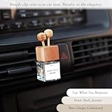 OLGA Car Air Freshener for Women – 8ml White Tea & Ginger Clip-on Diffuser with Wooden Reeds – Spa-Like Car Scent with Natural Essential Oils – Elegant, Long-Lasting & Refillable – Up to 30 Days - Image 3