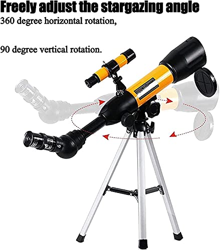 Telescopio astronómico refractor 360x60 mm con trípode de acero miniatura 5
