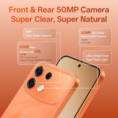 Image of OPPO F35 Pro 5G | 6GB+128GB | Sunrise Orange | 8000mAh Battery | 80W SUPERVOOC | 6.78 inch 144Hz AMOLED | 50MP OIS + 50MP AF Selfie | Dimensity 7360 MAX