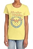 PopFunk Classic Wonder Woman Mother's Day Officially Licensed Womens Premium Cotton Short Sleeve Graphic T-Shirt (X-Large) Banana