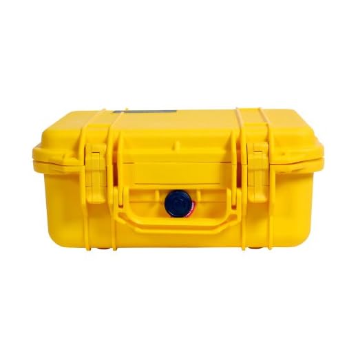 Peli 1400 - Maleta con Aislante de Espuma, Amarillo