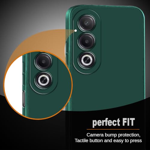 Image of Back Cover for Oppo A3 Pro 5G / K12x 5G | Full Camera Protection | Premium Liquid Silicon Case | Flexible Bumper Case for Oppo A3 Pro 5G / K12x 5G (Green)