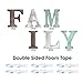 Wood Family Signs Wall Decor, Decorative Wooden Blocks Rustic Letters Cutout Farmhouse Home Decor, Multicolor, Bedroom Kitchen Living Room Table Centerpiece Words, Freestanding with Double Sided Tape