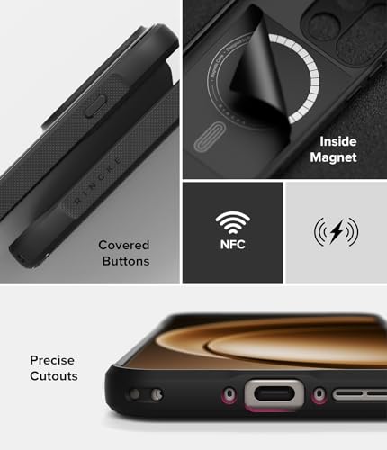 Image of Ringke Onyx Magnetic for OnePlus 15 Case [Compatible with MagSafe] [Anti-Fingerprint] Ultra Thin Lightweight Shockproof Back Cover - Black