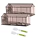 Produktbild REK Mausefalle Lebend 2er Set,Tierfreundliche Lebendfallen für Mäuse,Mausefalle Lebend,Tierfreundliche Mäusefalle Rattenfalle für Küche, Haus, Garten Umweltbewusst Kastenfalle Mäuse Fangen.