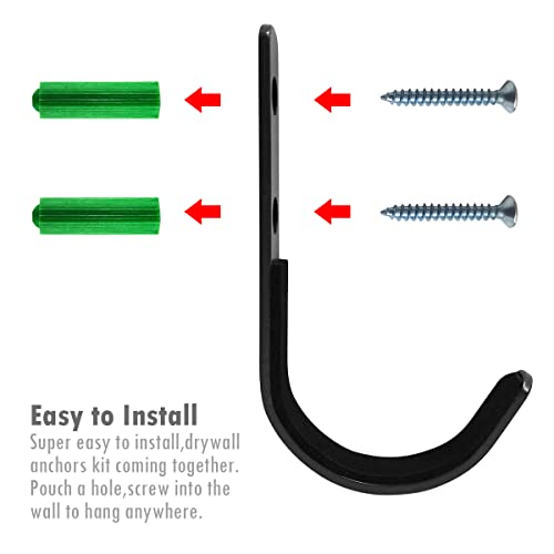 Augenweide 6 Pack Gun Rack Storage Rifles Shotgun Hooks Wall Mount Hangers For Any Rifles Shotguns Archery Bow With Soft Padding And Heavy Duty Steel (Black) #TOP2