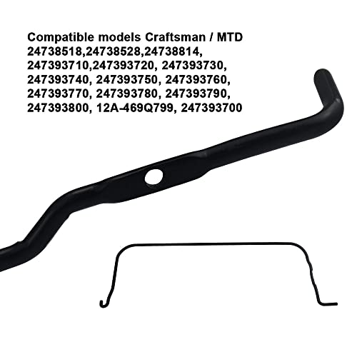 747-1161A-0637 747-1161 Bail Control Bar Control Handle, For Craftsman Lawn Mower Bail Control Bar - Compatible With Mtd 746-04265A, 746-04265, Also For Cub Cadet Cc98M Cc94M Cc46Mz Cc46M Cc46Es. #TOP4