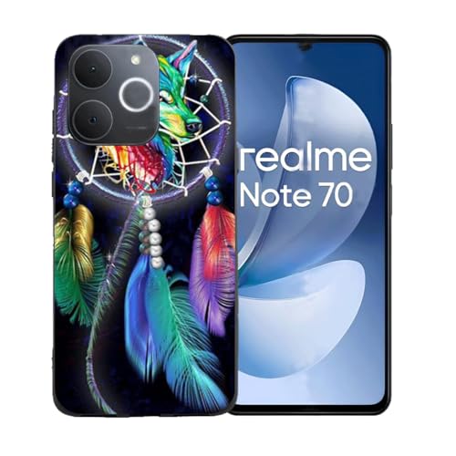 GYDQQKJ Realme Note 70T �p�̃J�o�[ �A�\�t�g�V���R�[��TPU�\�t�g�P�[�X�o���p�[�V�F���v���~�A���ی�P�[�X���J�o�[ �p�� (6.74") - BST4