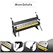 Purptarol Industrial 24 inch 20Ga Pan and Box Brake Sheet,Metal Precision Pan and Box Metal Brake with 2 Handles,1 Screw Rod and 3 Fingers,Floor Standing Metal Folder Bending Brake