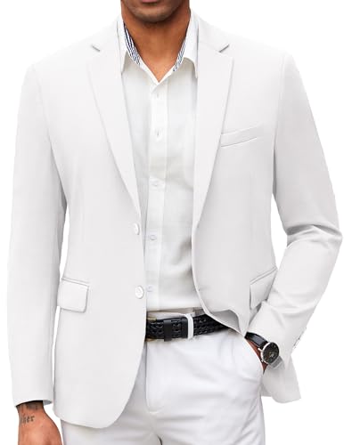 Image of COOFANDY Mens Casual Blazer Slim Fit Suit Jacket Lightweight Knit Sport Coat Two Button Blazer Jacket