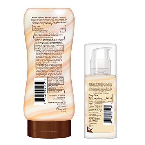 Hawaiian Tropic Silk Hydration Weightless Sunscreen Pack - SPF 30 Broad Spectrum Sunscreen Lotion (6oz) & Face Lotion (1.7oz) - Image 2