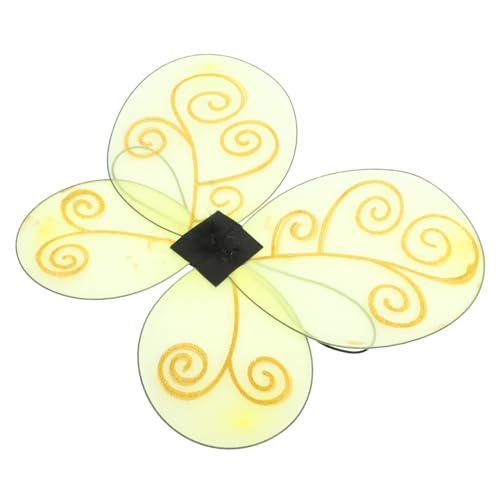 CLISPEED Decorative Bee Wing Costume Prop per Foto Leggere e Traspiranti Regolabili con Cinghie Elastiche per Halloween e Compleanno