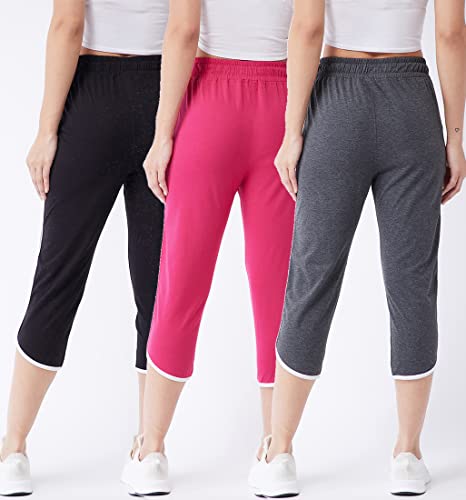 Image of Modeve Women Cotton Blend Pack of 3 Track Pant