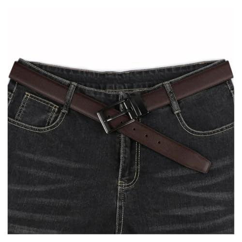 Cinturón de cuero reversible hombre formal elegante hebilla giratoria 5