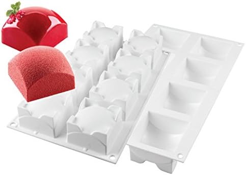 超柔軟シリコンケーキ型 SQUARE SPHERE110 立方体 キューブ 6cm 8個取 シリコマート silikomartシリコ