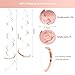 Party Swirl Decorations Hot Pink Shinny Foil Hanging Swirl Decorations Plastic Streamer for Ceiling Plastic Streamer for Party Decorations Metallic Hanging Swirl Pack of 30 (Rose Gold)