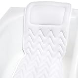 Bath Haven Bath Pillow for Bathtub - Full Body Mat & Cushion Headrest for Women and Men, Luxury Pill