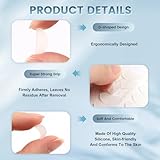 30 Pairs Eyeglass Nose Pads Silicone Nose Pads for Glasses Stick on Adhesive Anti Slip Nose Pads Soft Silicone Nose Pad Cushion for Glasses, Eyeglasses, Sunglasses (Clear) - Image 3