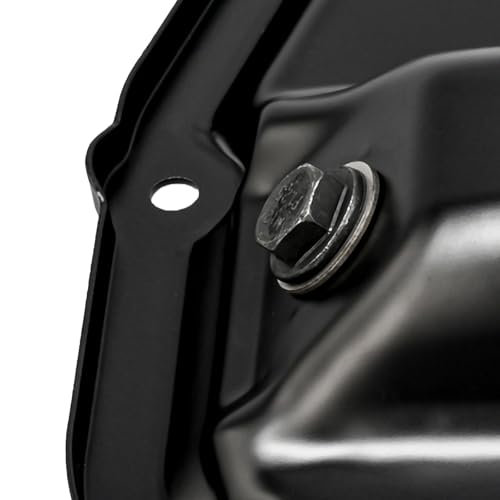 Image of KAX NSP37A Engine Oil Pan Fit for Nissan Versa 1.6L 2012-2019, Nissan Versa Note 2014-2019, Nissan Kicks 2018-2020, with Drain Plug