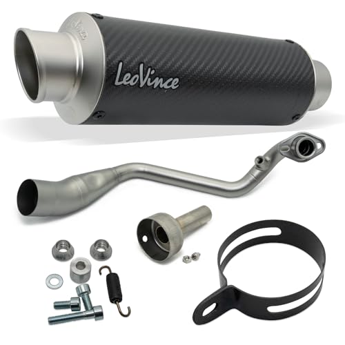 Impianto di scarico LeoVince GP CORSA MATTE 1/1 per Aprilia SR GT 125/200