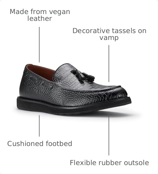 Image of Ferro Aldo Men's Premium Moc Toe Loafers | Casual & Dress Styles with Tassels & Horsebit Buckles