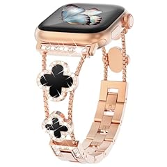 4 Leaf Clover-Rose Gold/Black