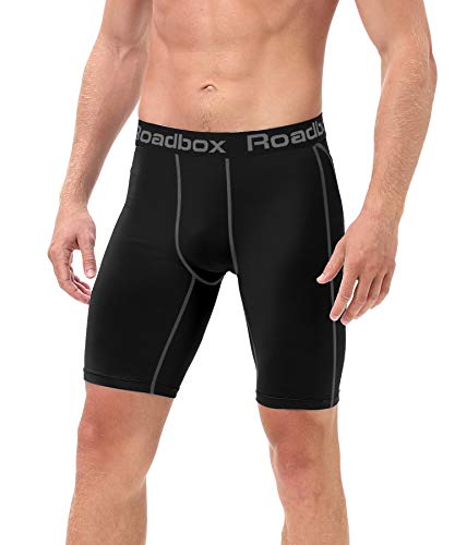 Roadbox Mens Compression Shorts, Sports Running Gym Underwea