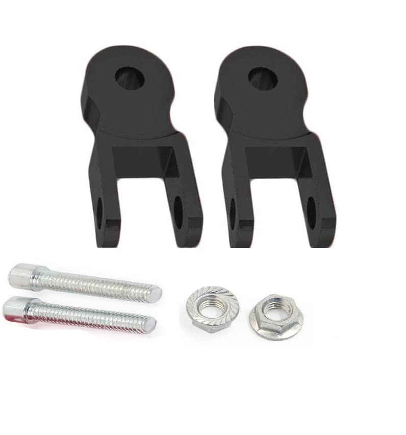 Motorcycle Shock Absorber Height Extension Extender Bush (Black) – Heavy Duty Bike Suspension Raiser | Durable Adjustable Shock Riser for Motorcycles & Scooters