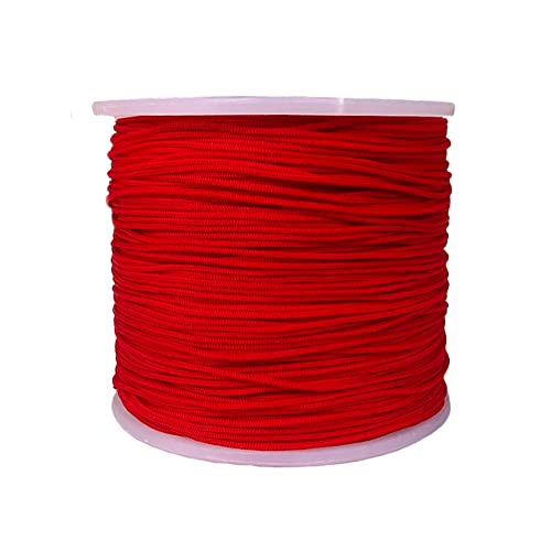 Xiezyu 150 Yards 0.5Mm Nylon Beading Cord Braided Nylon Thread String For Chinese Knotting, Bracelet, Necklace, Macramé, Jewelry Making,Sewing ( Red ) #TOP15