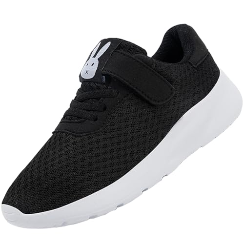 DISRATEBLU Kids Sneakers for Boys Girls Running Tennis Shoes Knitted Mesh Sports Shoes Lightweight Breathable Walking Sport Athletic