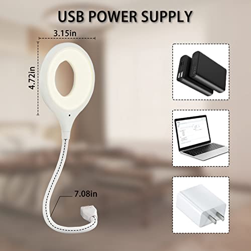 Allyes Smart Voice Usb Night Light - Infinitely Dimmable Led Book Light, 360° Flexible Gooseneck Clip Reading Light For Reading, Office, Study #TOP4