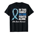 Colorectal Cancer Colon Cancer Blue Ribbon T-Shirt