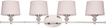 Maxim Rondo-4 Light Transitional Bath Vanity in Transitional style-36.25 Inches Wide by 8.25 inches high-Polished Nickel Finis